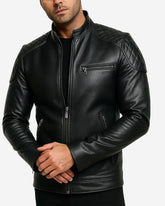 Black Leather Biker Jacket