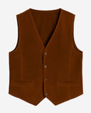 Brown Suede Leather Vest