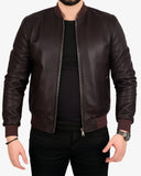 Brown Leather Pilot Jacket