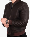 Brown Leather Pilot Jacket