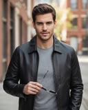 Men’s Black Leather Jacket