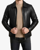 Men’s Black Leather Jacket