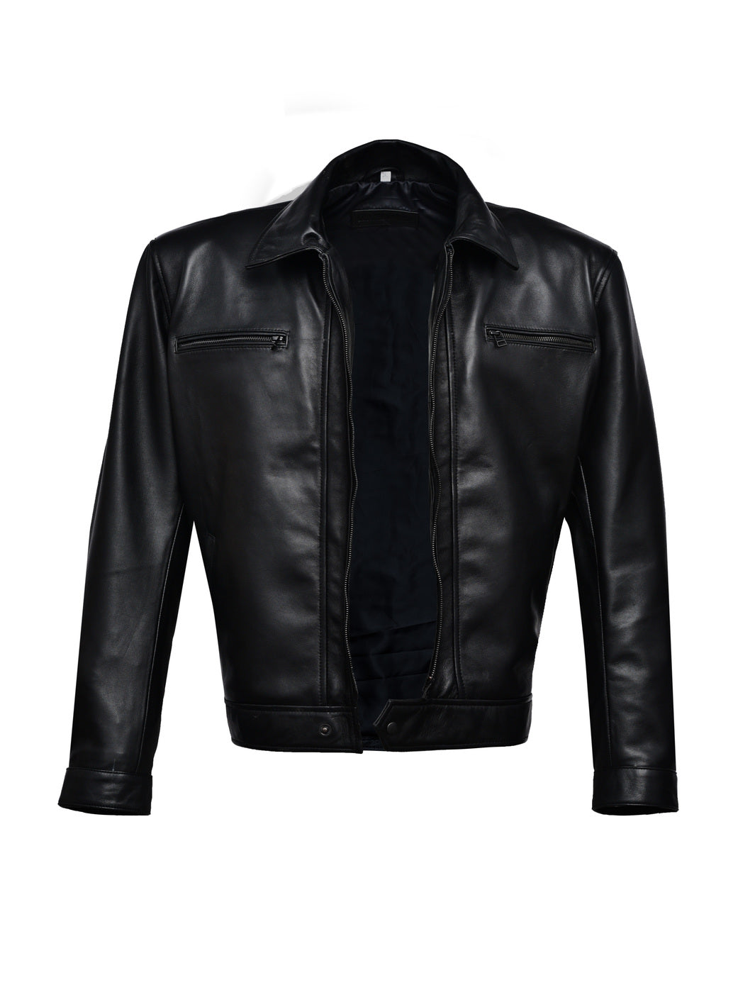 Tim Rogers Casual Leather Bomber Jacket