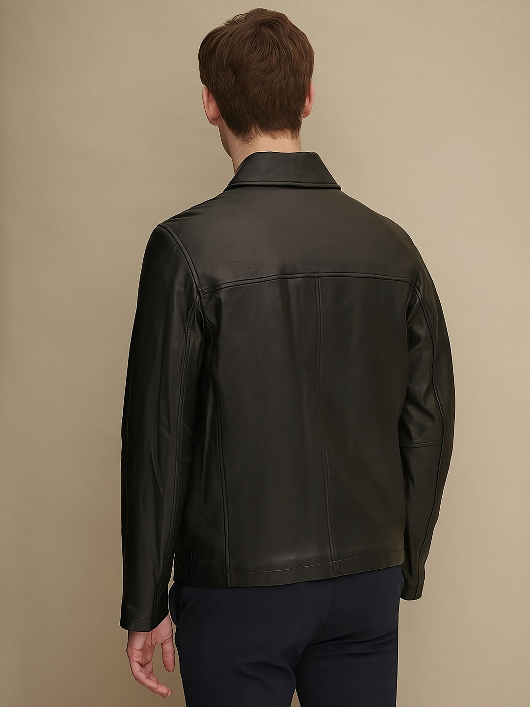 Bold and Brave Leather Bomber Jacket