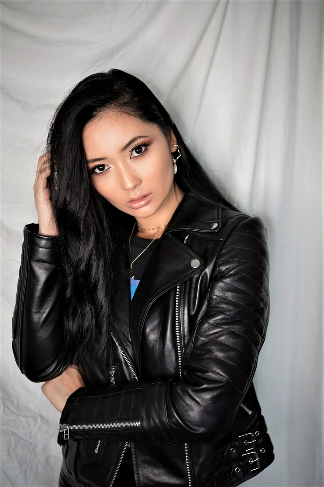 Midnight Muse Biker Leather Jacket