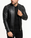 Black Leather Biker Jacket