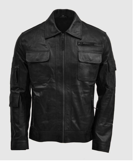 Pilot's Bomber Leather Jacket