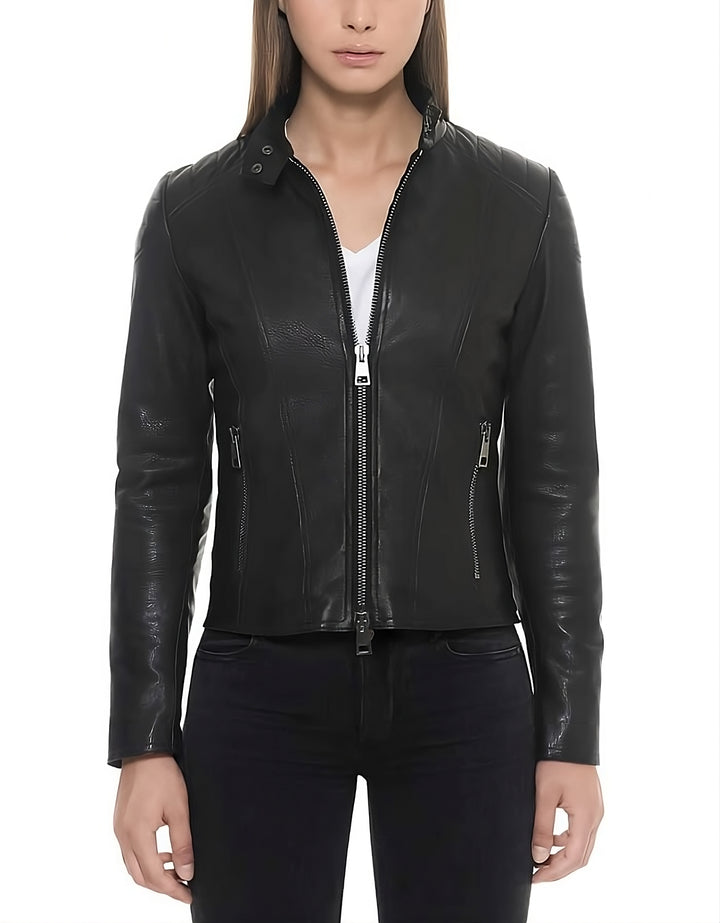 Café Racer Leather Jacket