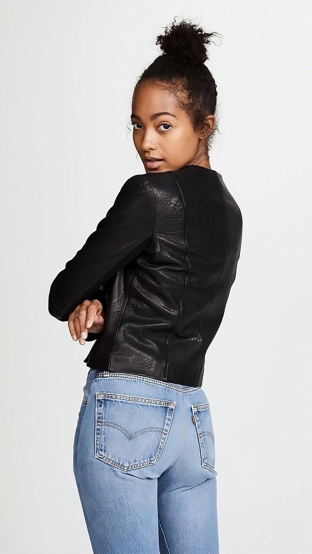 Clean Moto-Inspired Leather Jacket