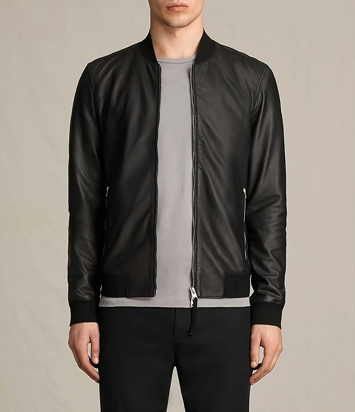 Clean and Casual Leather Jacket