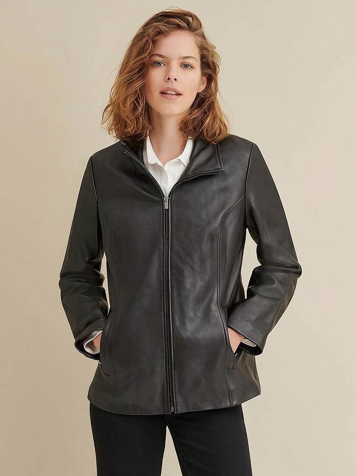 Clean and Classy Formal Leather Jacket