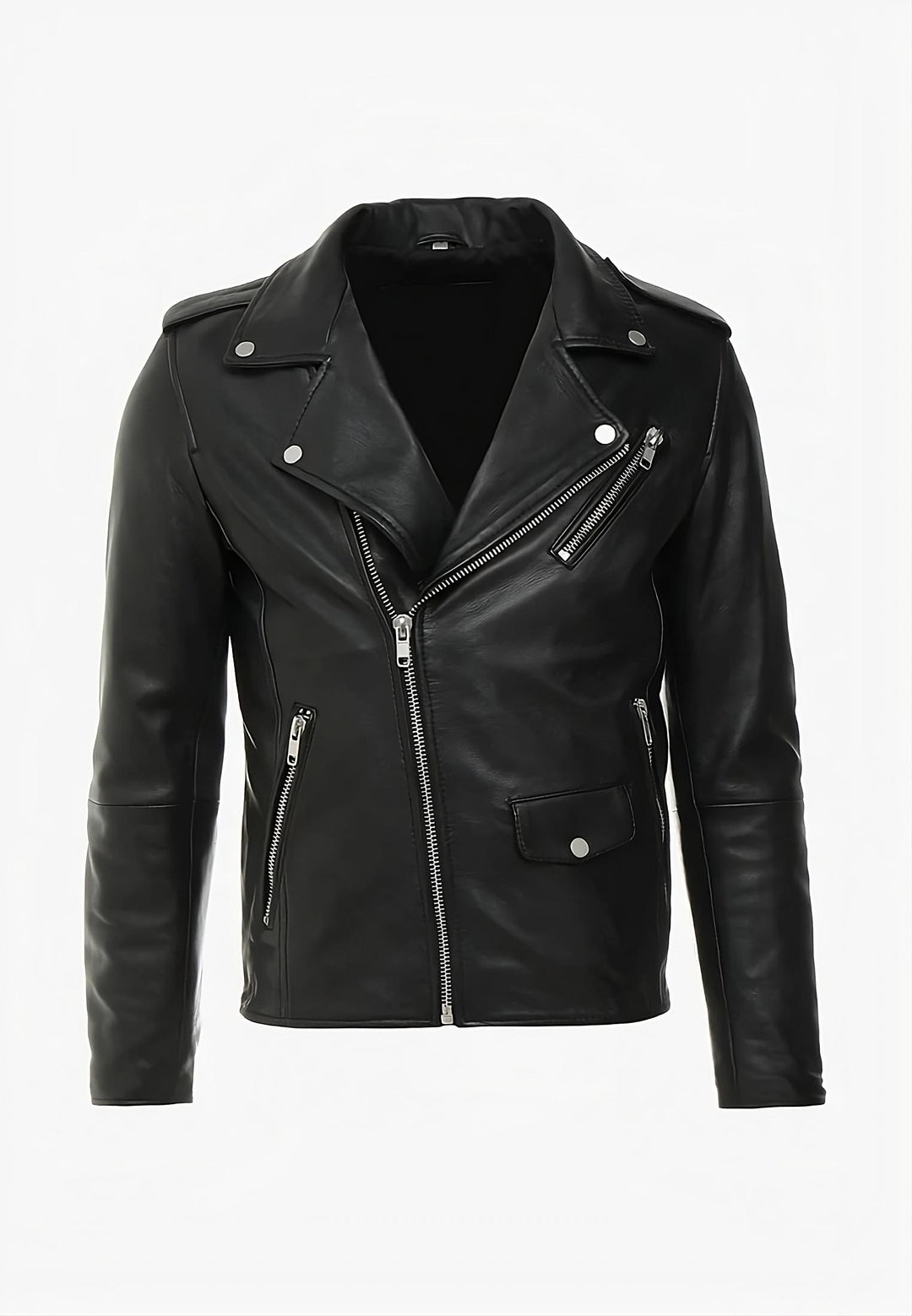 Dark Knight Leather Biker Jacket