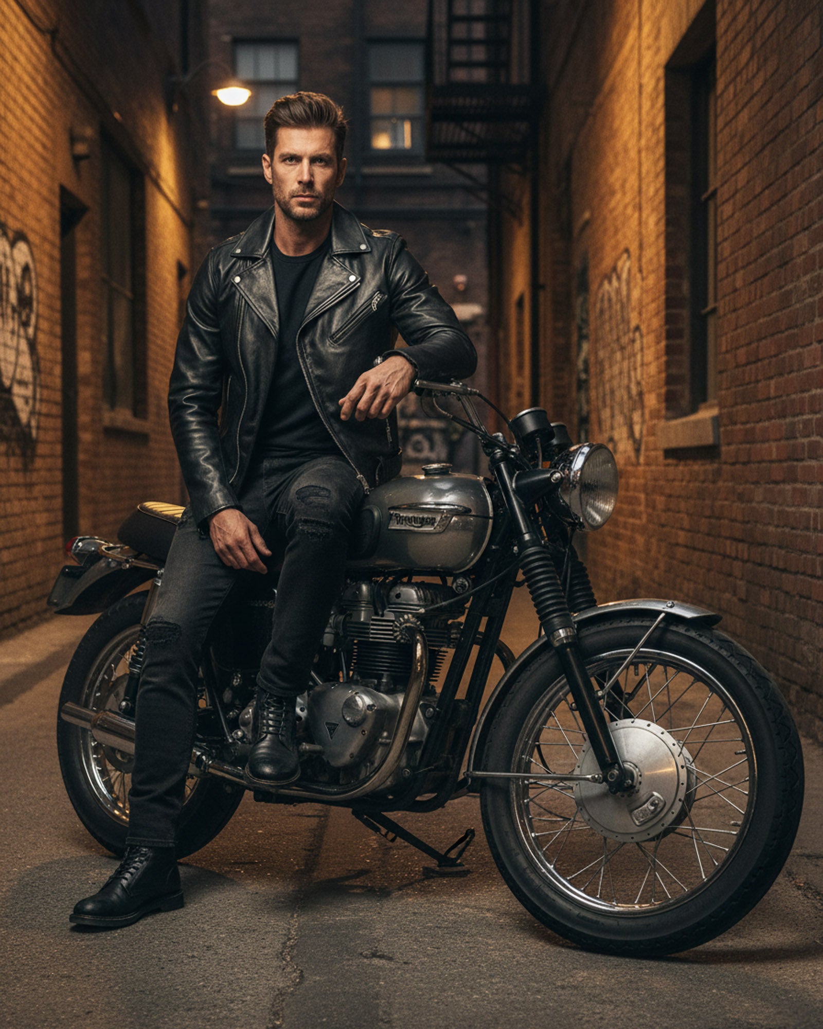 Perfecto Jacket in Genuine Leather For Men