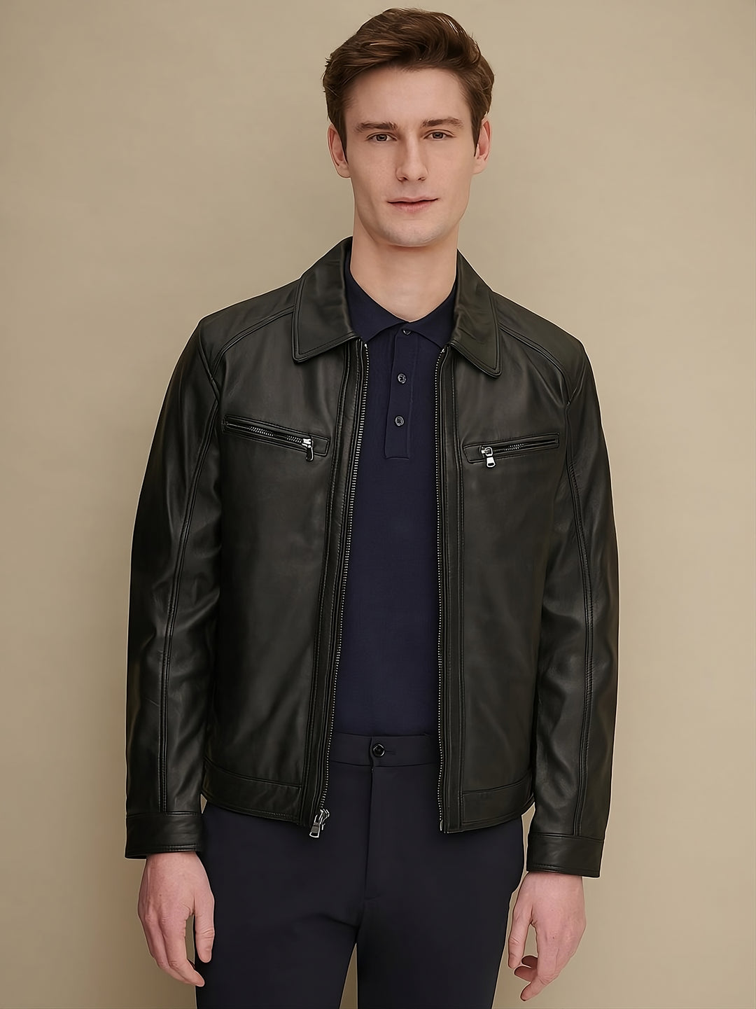 Highlife Bomber Leather Jacket