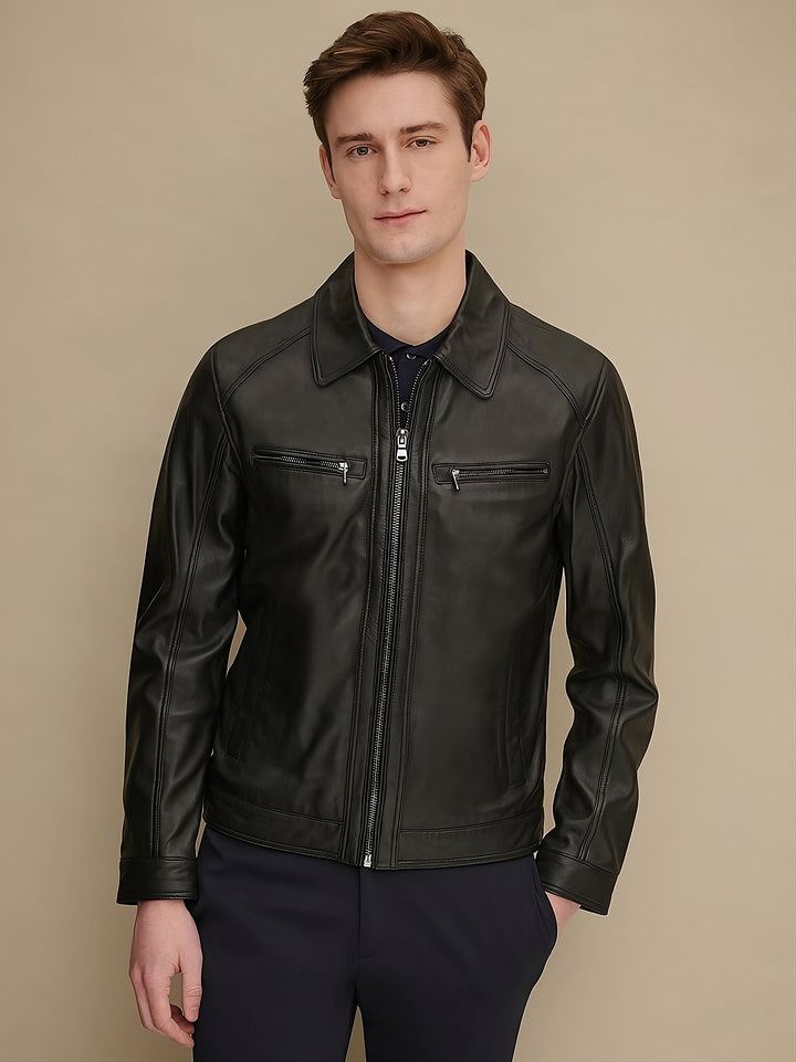 Highlife Bomber Leather Jacket