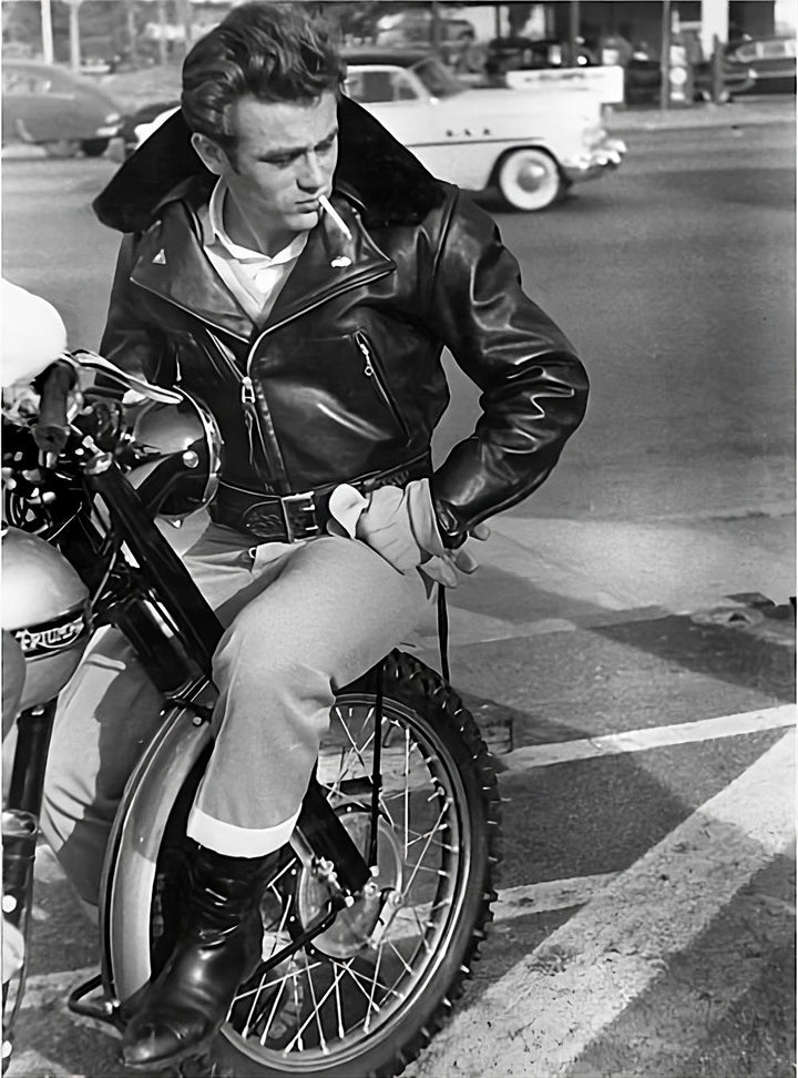 James Dean 1950s Leather Jacket