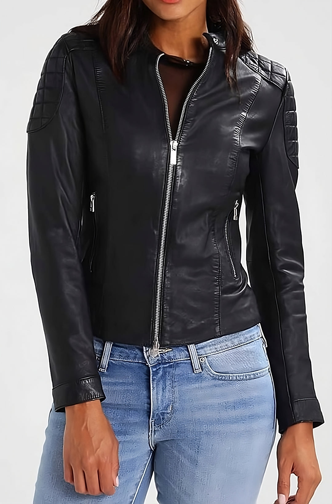 Kardashians Leather Bomber Jacket