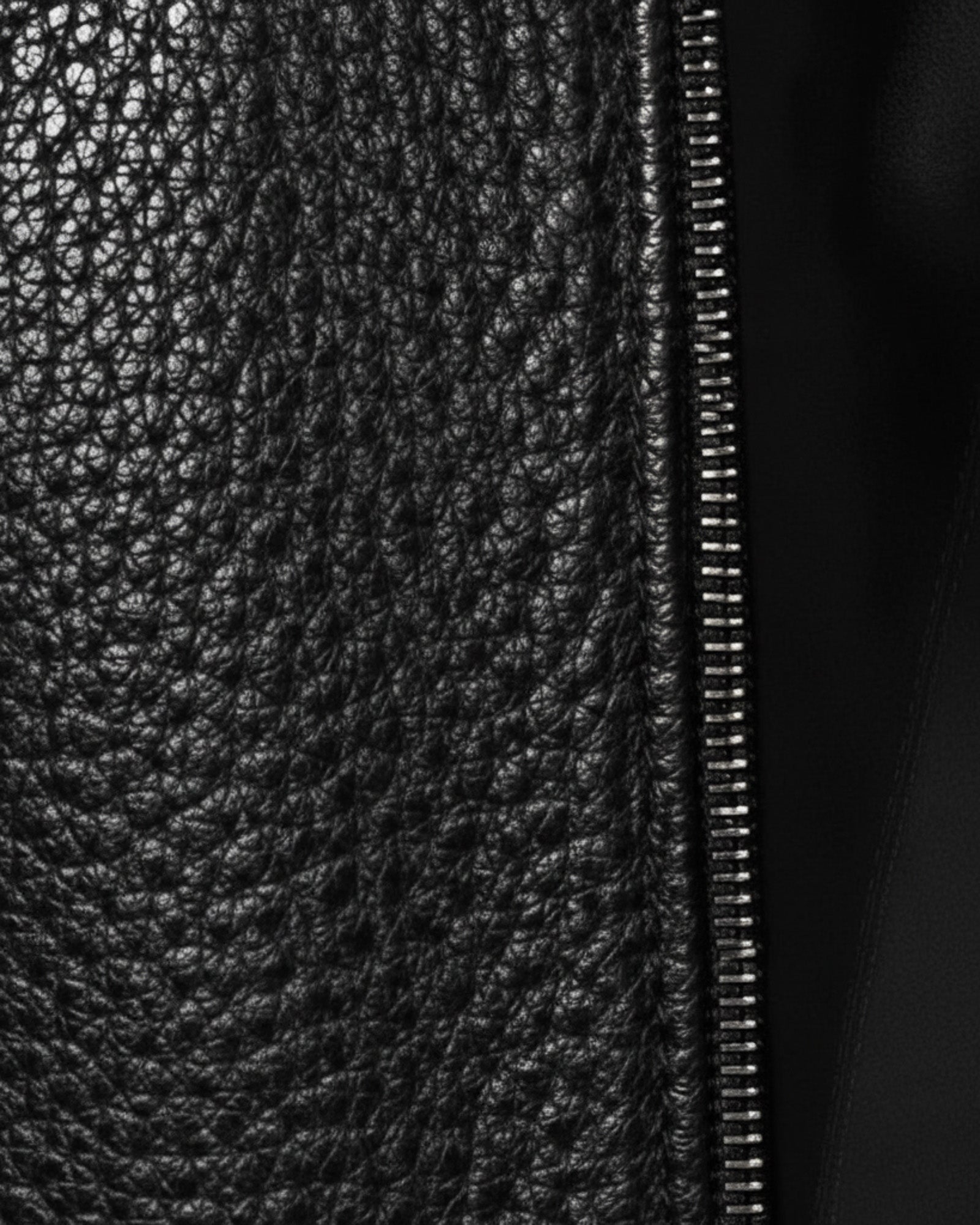 Men’s Black Crocodile-Embossed Leather Jacket