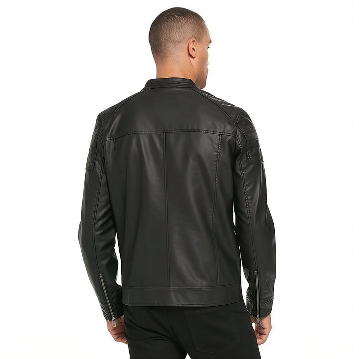 Rivet Leather Bomber Jacket