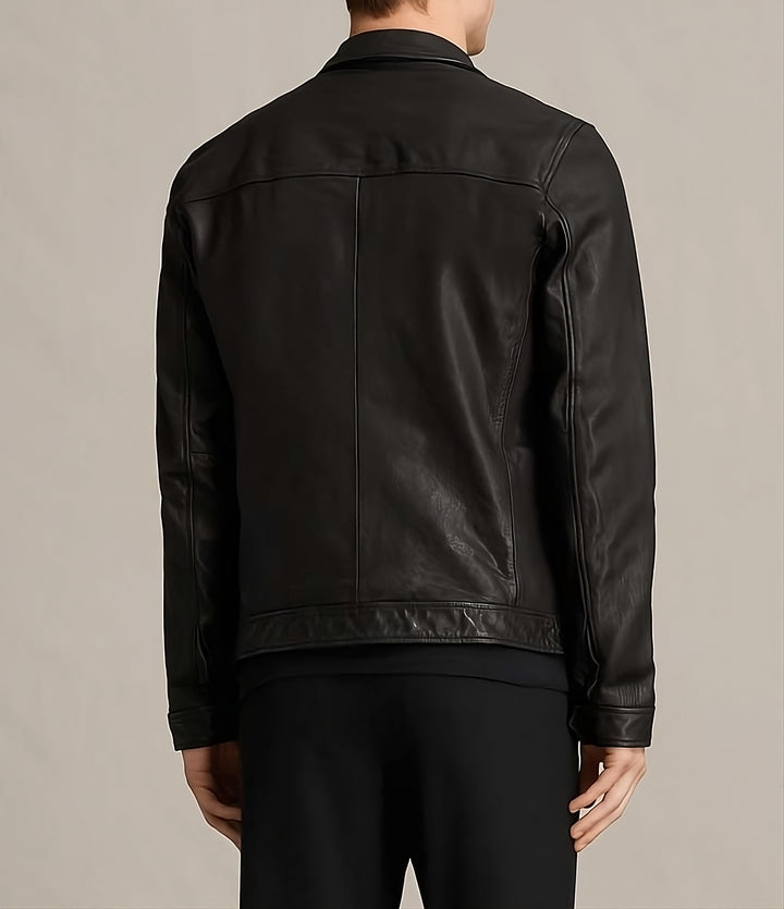 Street-Ready Lambskin Leather Jacket