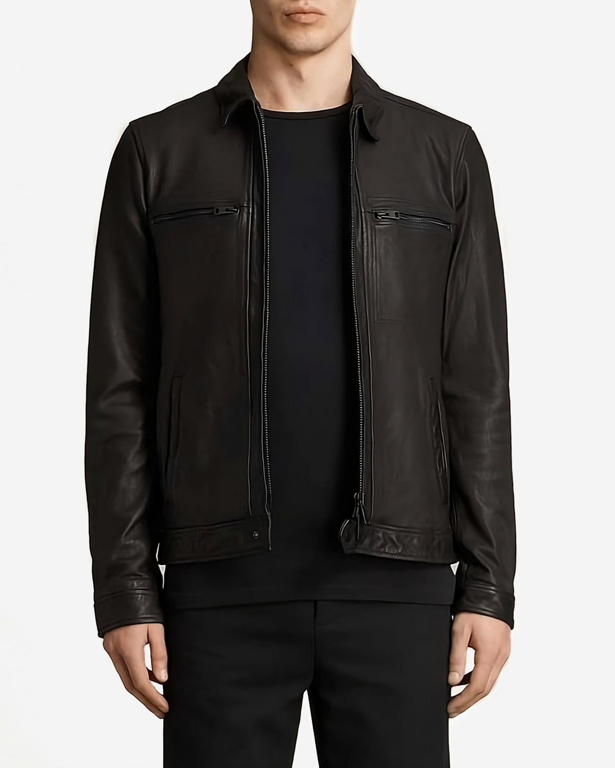 Street-Ready Lambskin Leather Jacket