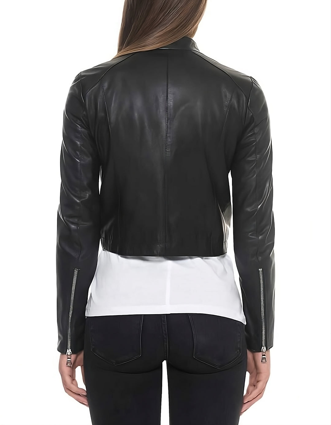 Street Smart Classic Collar Leather Jacket