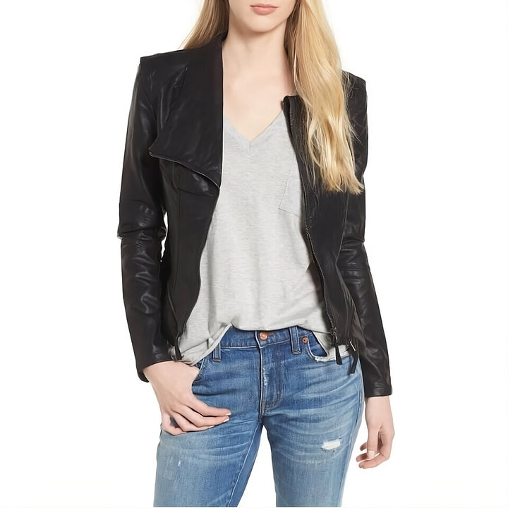 Urban Edge Lambskin Bomber Jacket