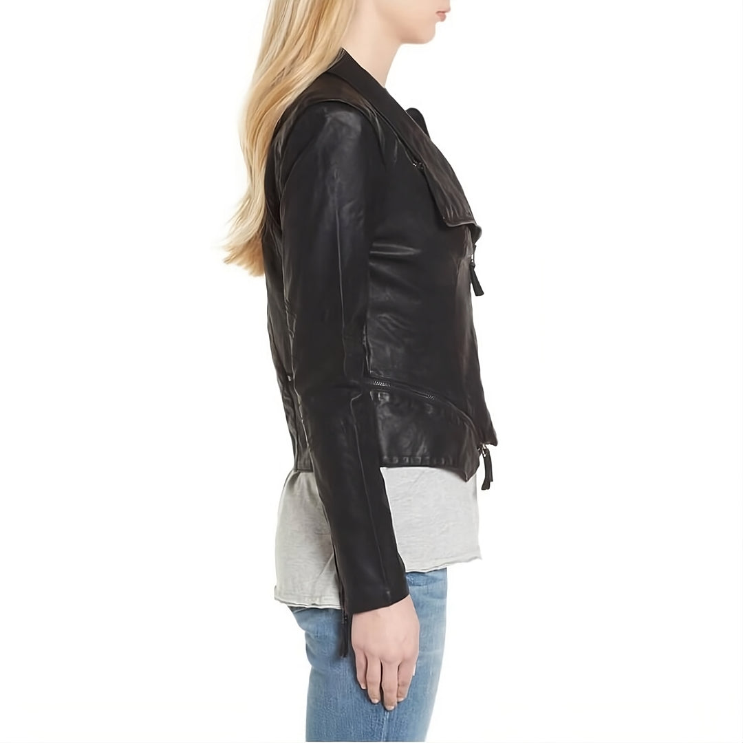 Urban Edge Lambskin Bomber Jacket