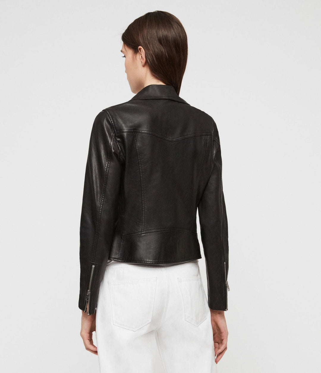 Minimalist Biker Leather Jacket