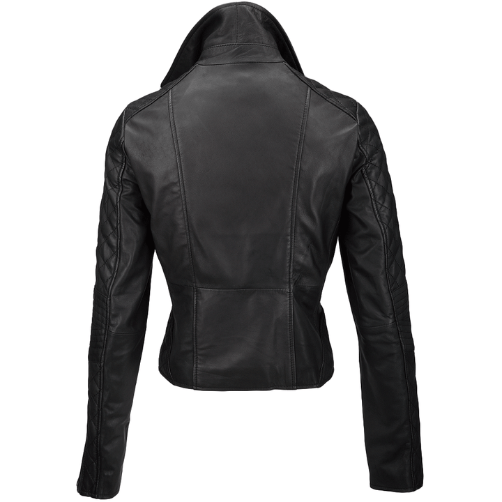 Party Style Adjustable Leather Biker Jacket