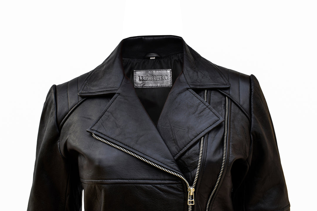 Shop  Punk Leather Biker Jacket