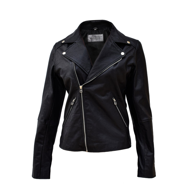Zipper Leather Biker Jacket