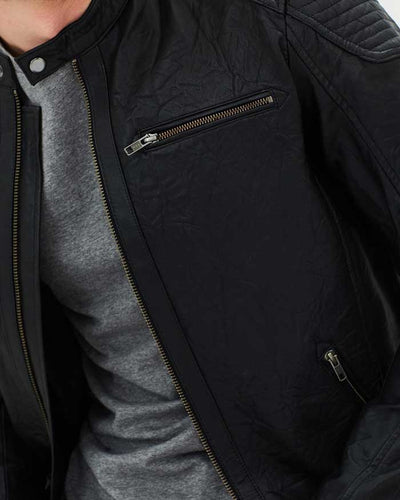 Lambskin Leather Jacket For Men