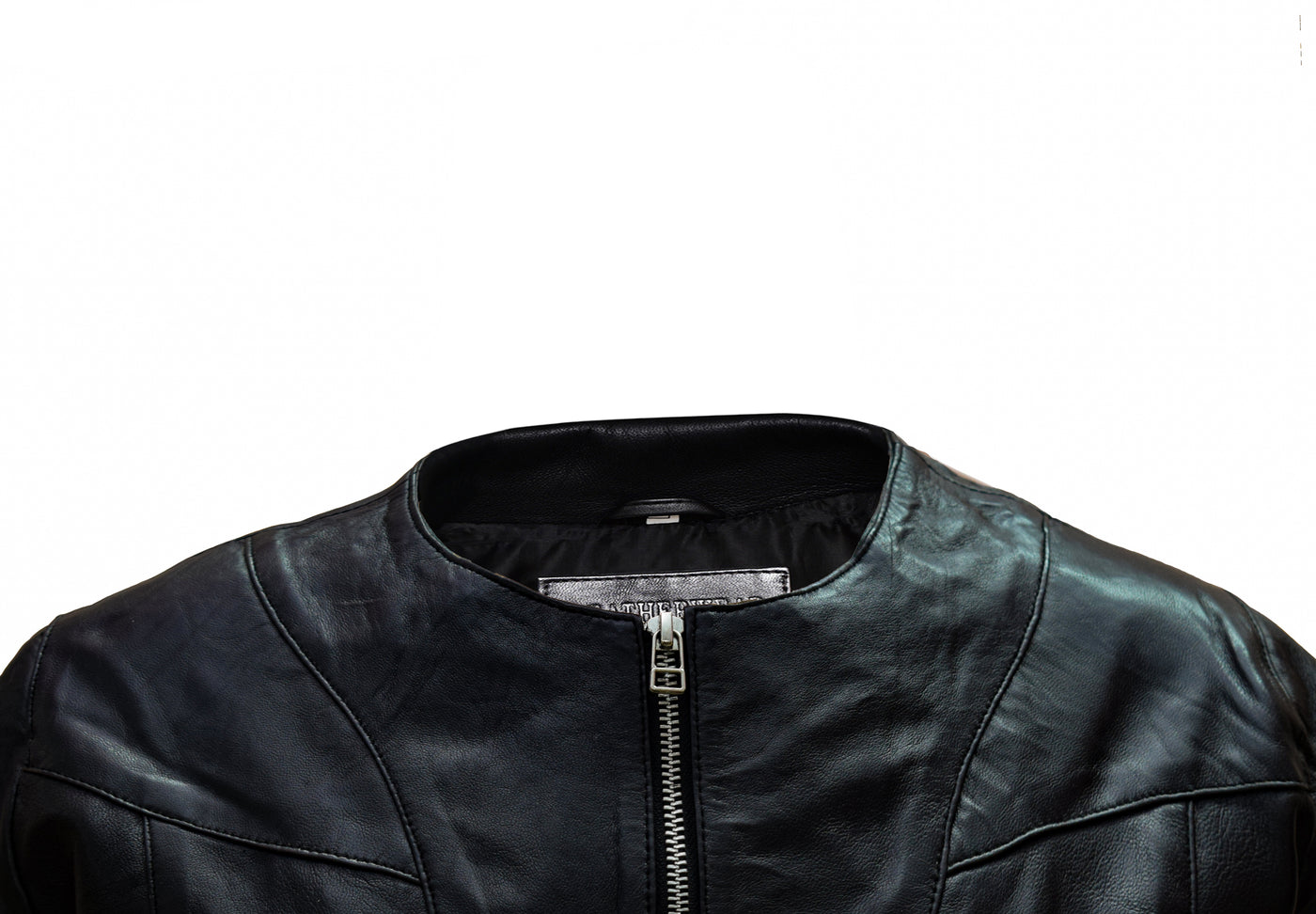 Symmetric Black Leather Jacket Online