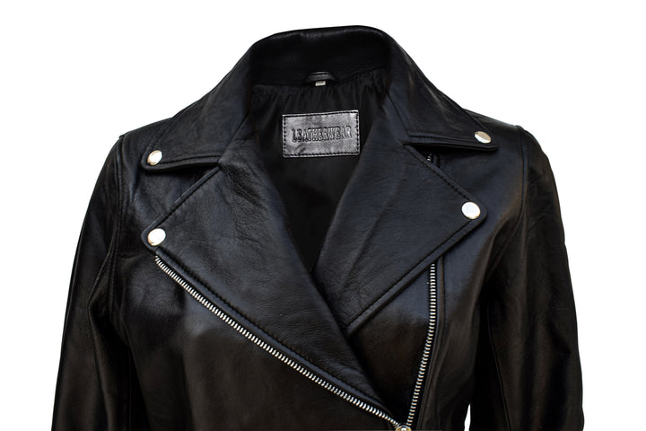 Genuine Vintage Rock Leather Jacket For Women