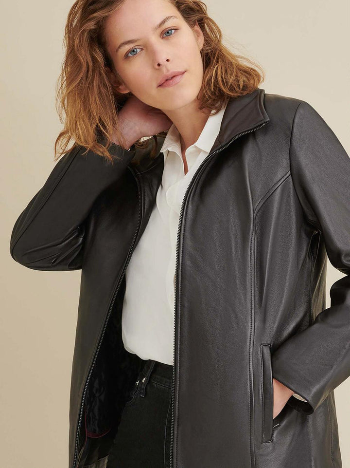 Formal Black Leather Jacket Online
