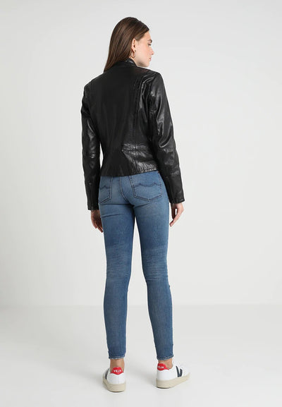 Meg Leather Scuba Jacket 3