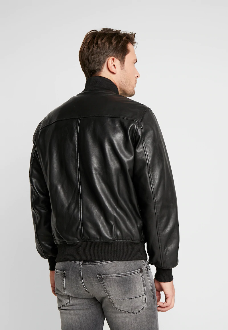 Black Leather Biker Jacket Australia