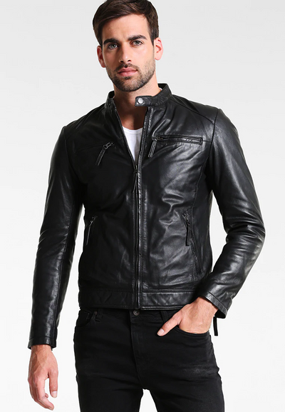 vintage leather jacket
