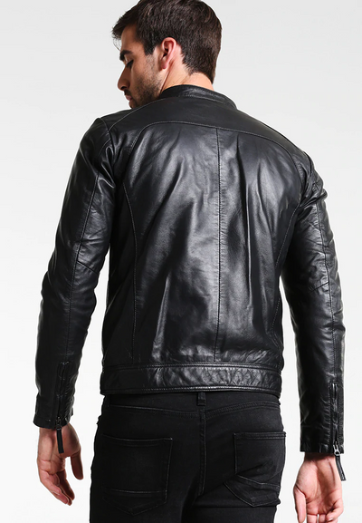 Leather Black Jacket For Men