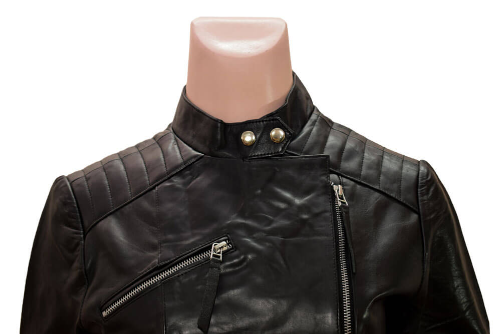 Lambskin Leather Moto Jacket For women