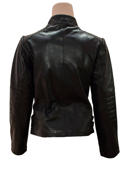 Women Lambskin Leather Moto Jacket