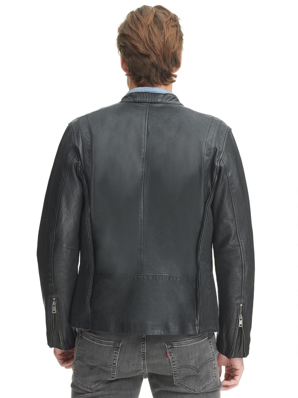Online Leather Bomber Jacket