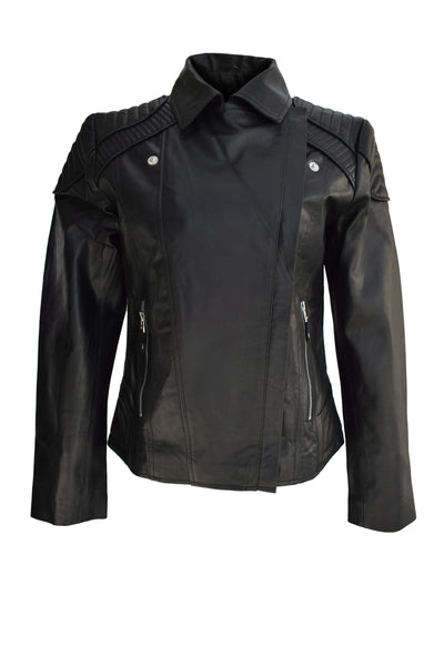 Women Black Superior Leather Jacket