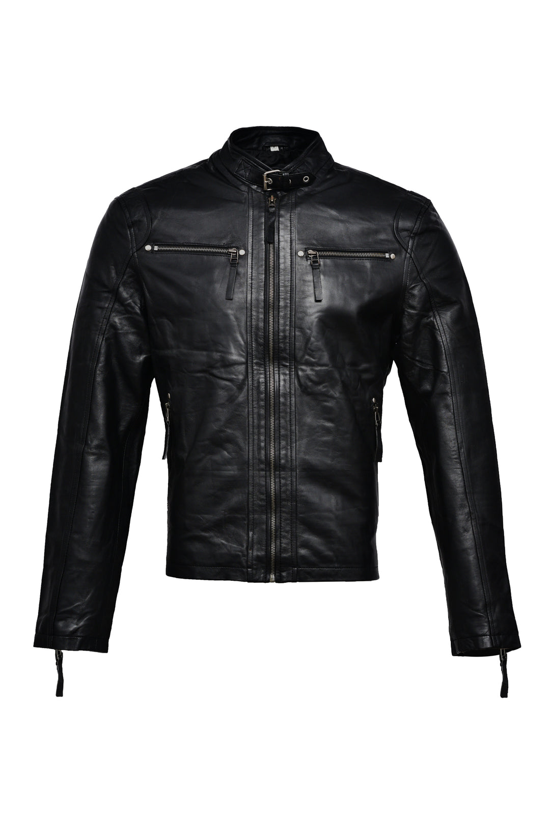 Hemsworth Black Bomber Leather Jacket