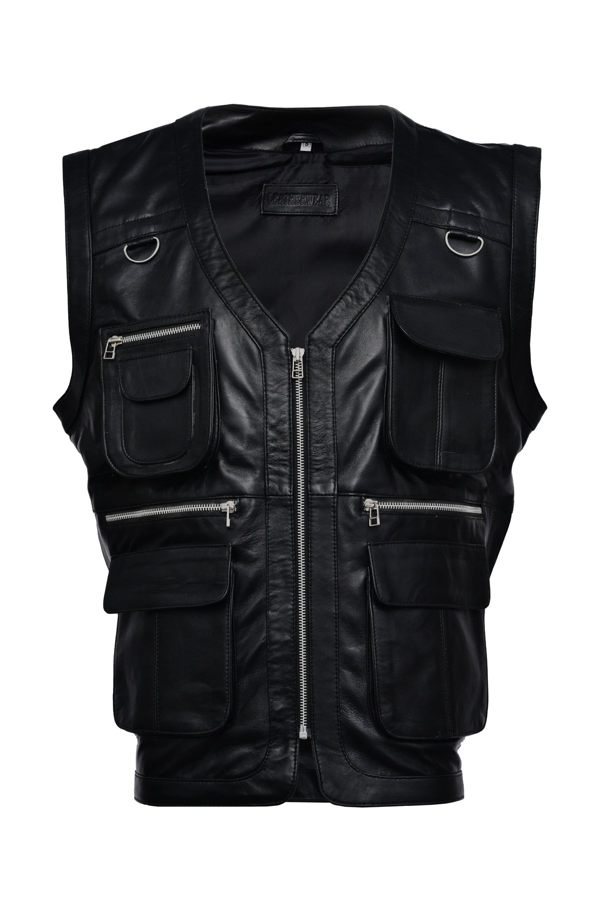 Black Leather Vest