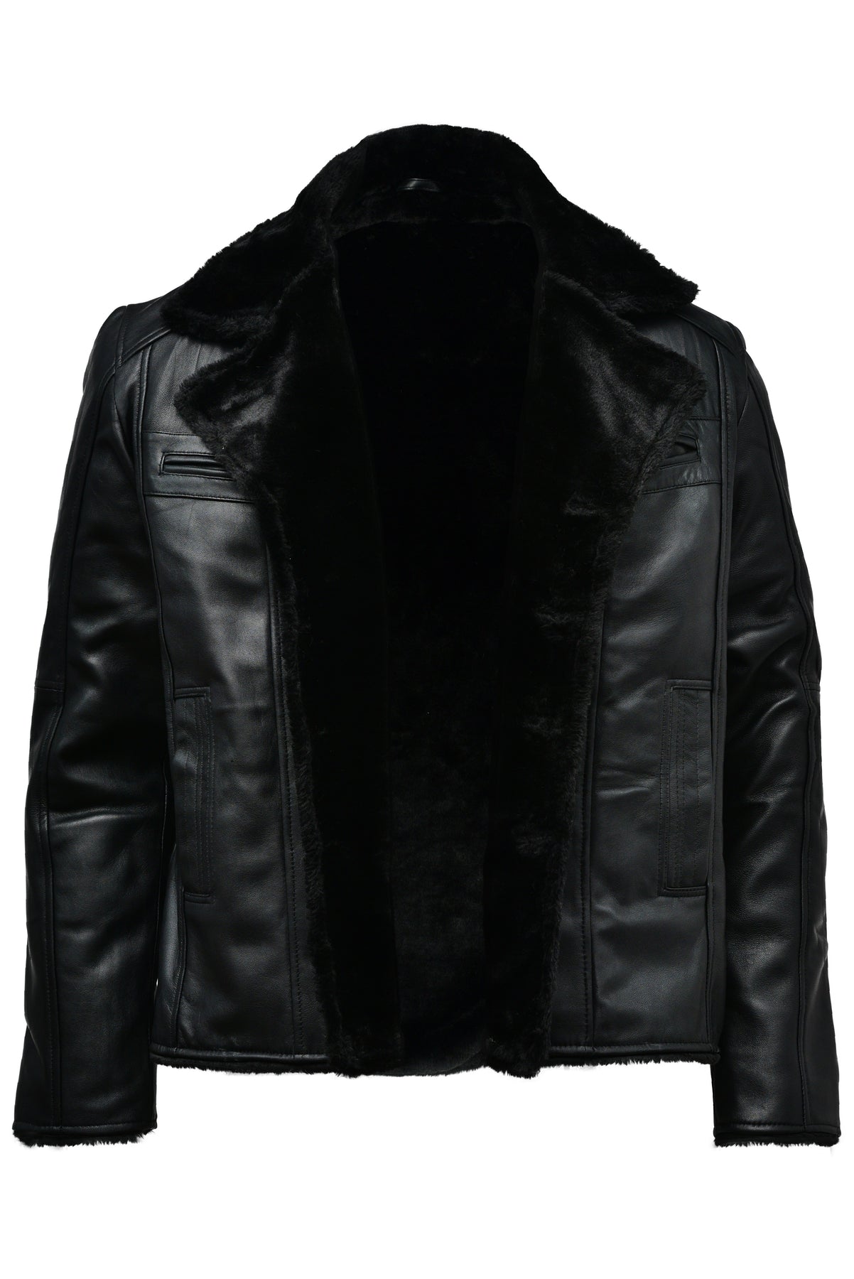 Dacre Montgomery Jet Leather Jacket Fur | LEATHERWEAR