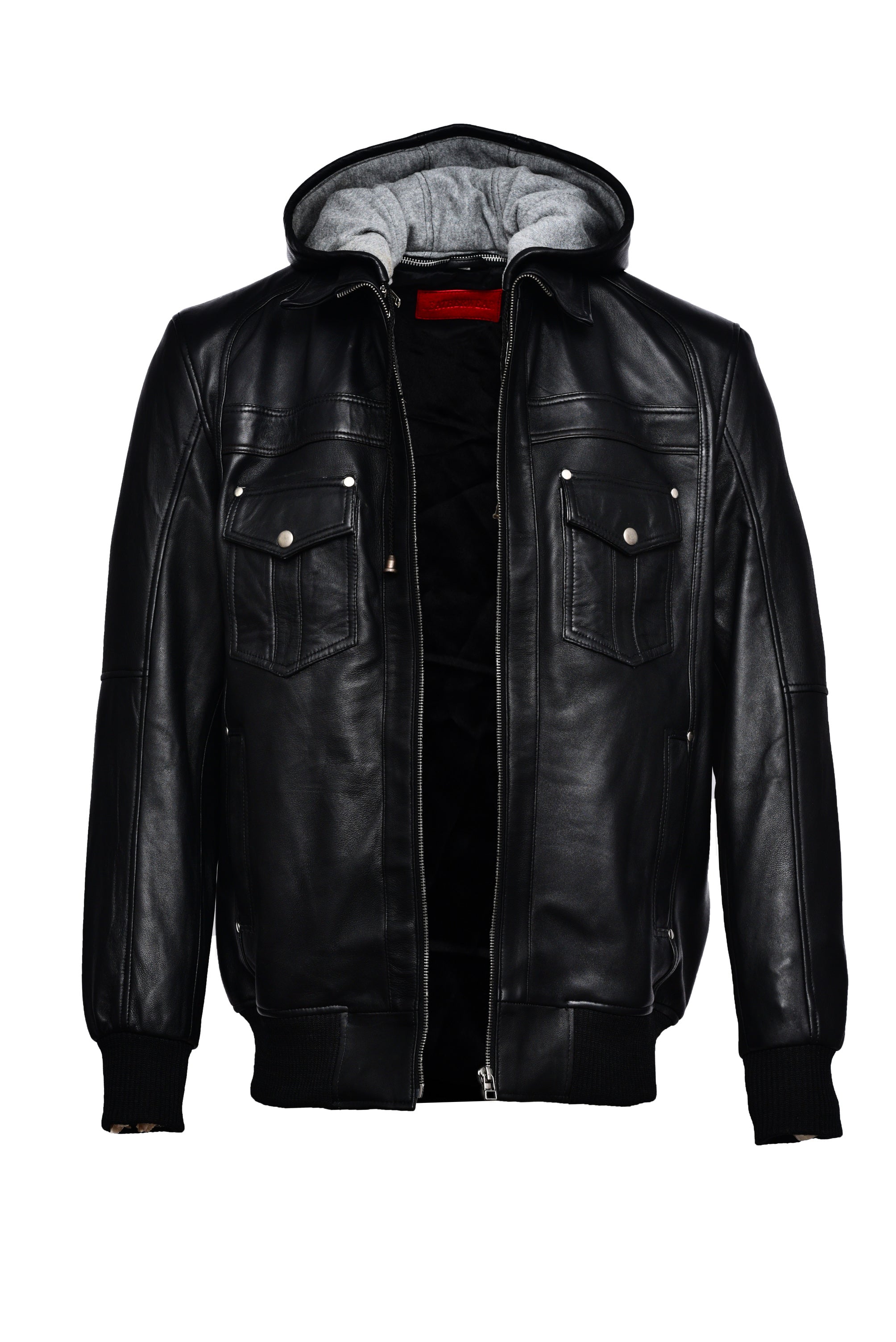 Leather Jacket Hoodie