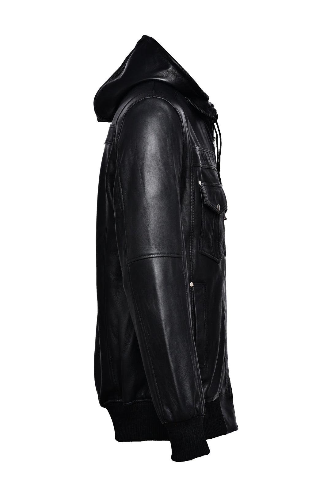 Leather Jacket Hoodie For Sale