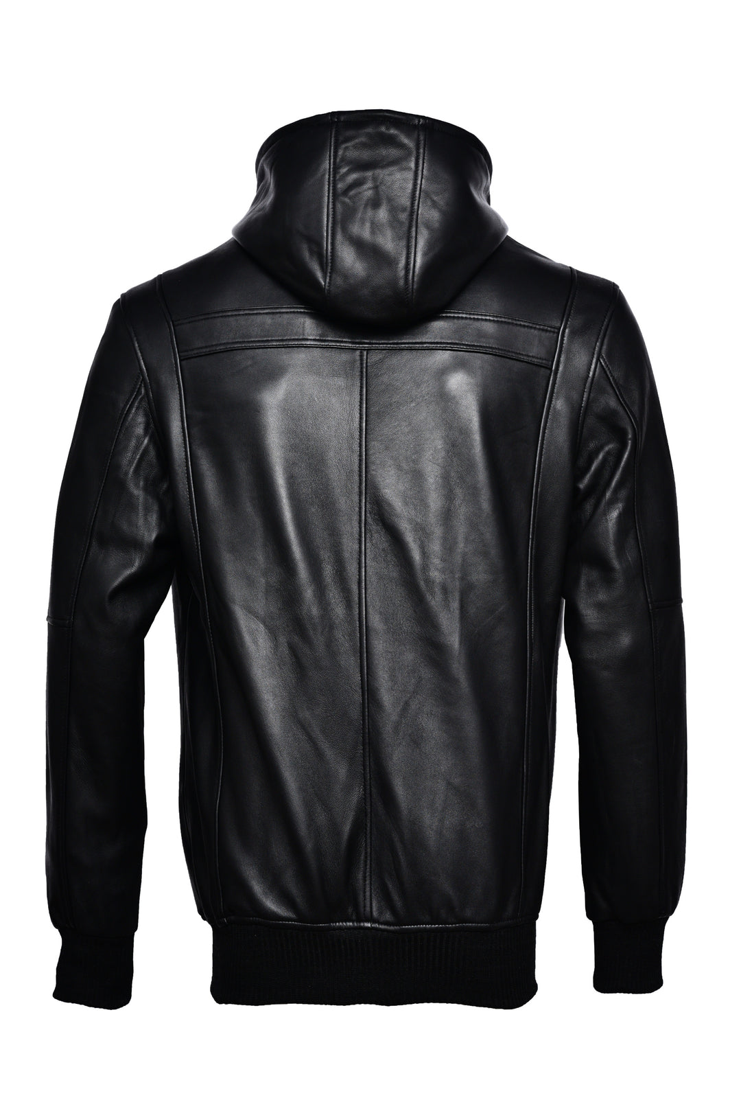 Leather Jacket Hoodie for men